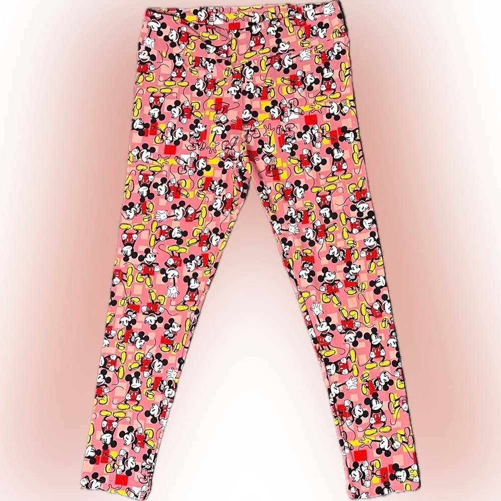 LuLaRoe Disney Mickey Mouse Leggings EUC